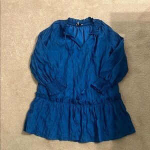 Moodie Blue Ruffled Dress